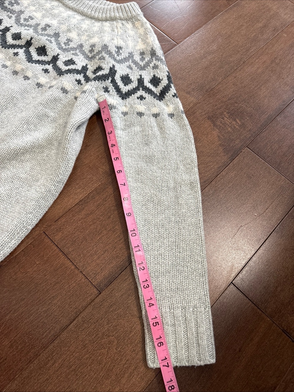 J.Crew Wool-Blend Fair Isle‎ Crew Pullover Sweater Womens S Heather Dusk Multi - Picture 6 of 14